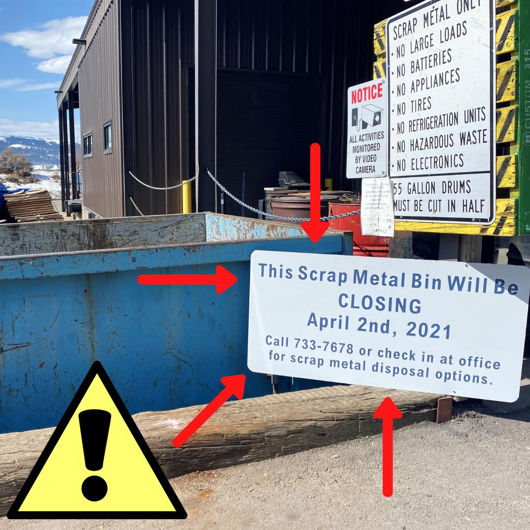 scrap metal bin closure