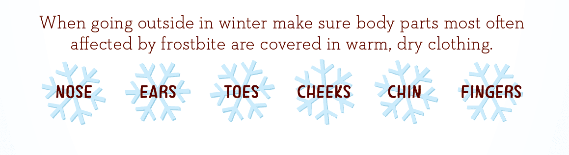 CDC Clothing to Help Prevent Frostbite